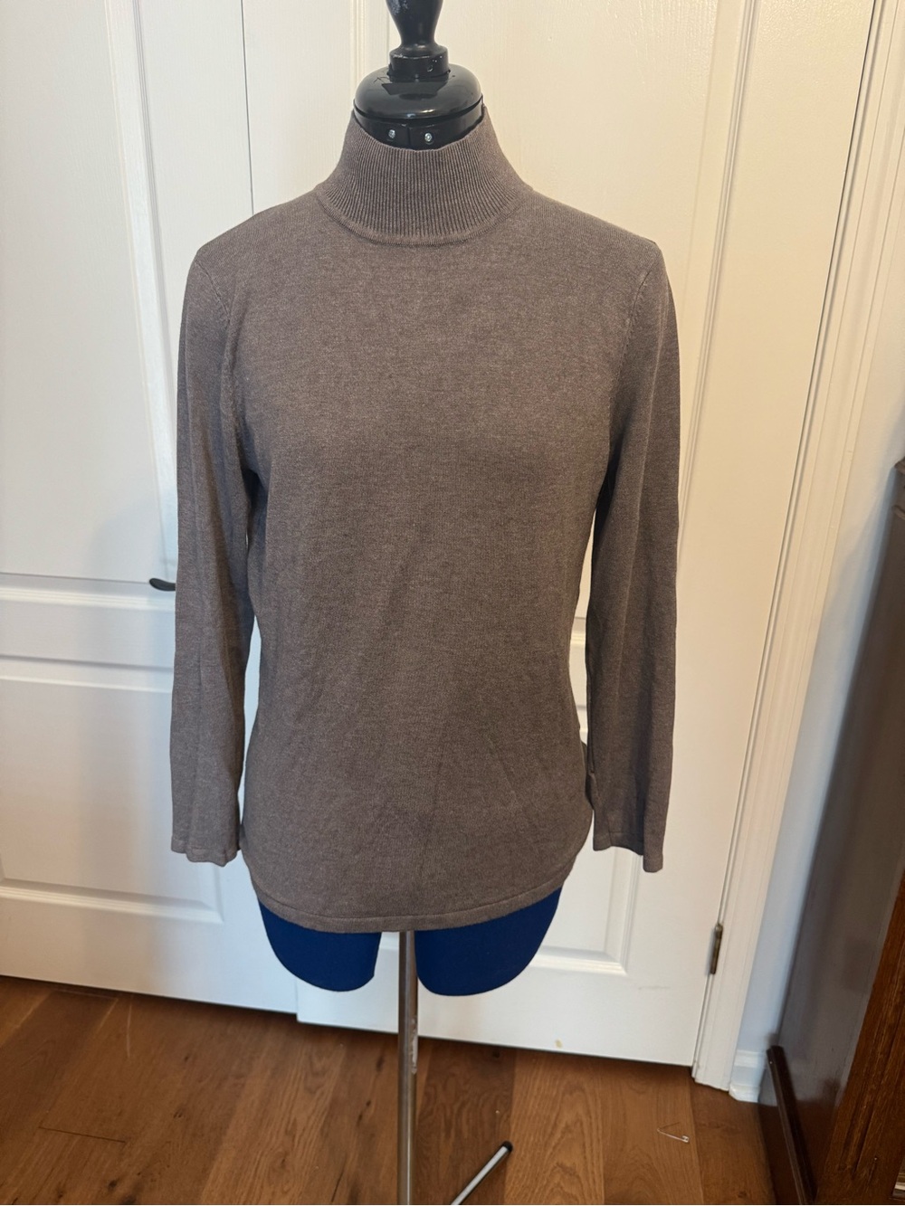 Tahari Taupe Turtleneck Sweater